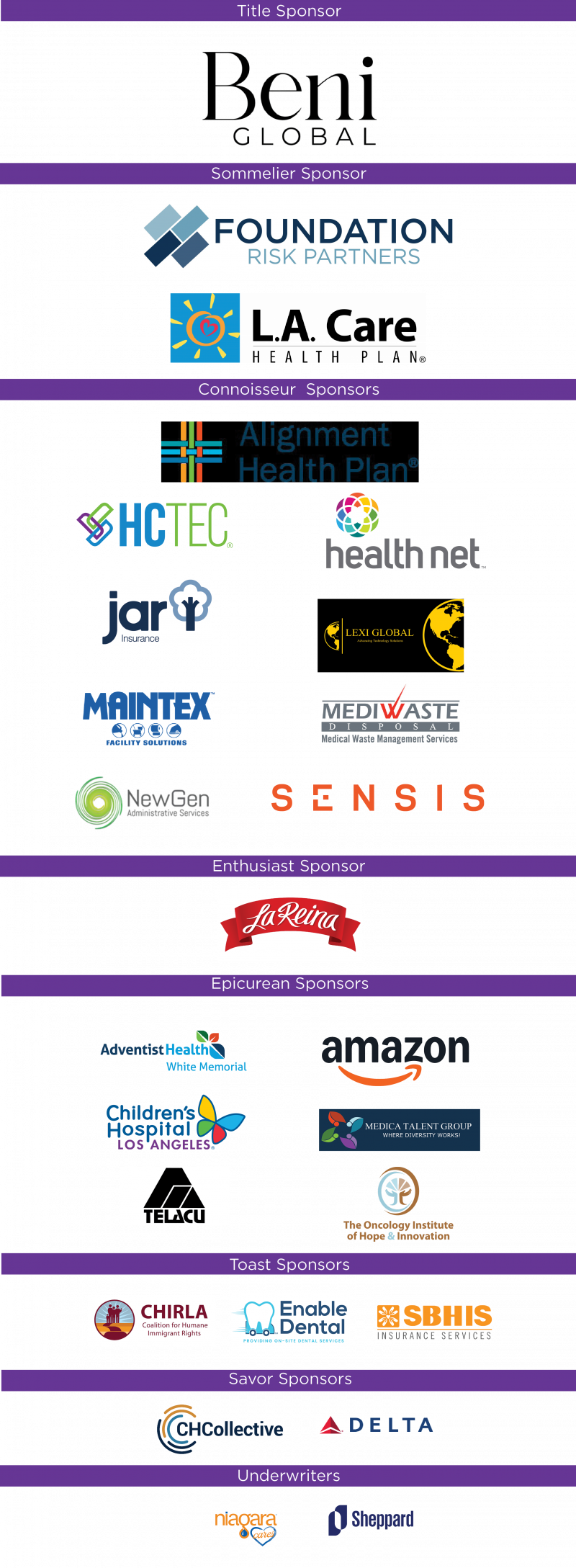 2026 ELAMN Sponsor Logos